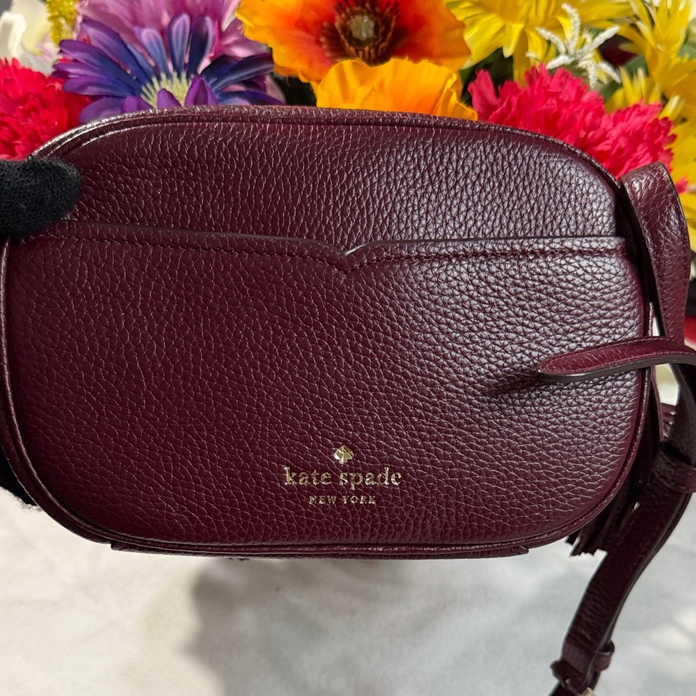 Kate Spade Deep Burgundy Crossbody Bag